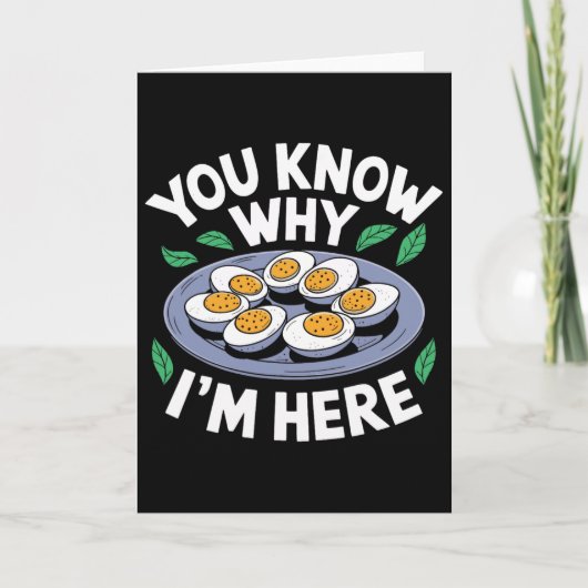 Grappige Thanksgiving-diner Je weet waarom ik hier Kaart (Voorkant)