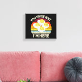 Grappige Thanksgiving Duivelse Eitjes Je weet waar Canvas Afdruk (Insitu (Woonkamer))