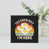 Grappige Thanksgiving Duivelse Eitjes Je weet waar Kaart (Staand voorkant)