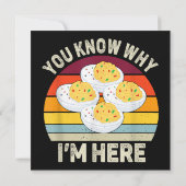 Grappige Thanksgiving Duivelse Eitjes Je weet waar Kaart (Achterkant)