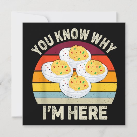 Grappige Thanksgiving Duivelse Eitjes Je weet waar Kaart (Achterkant)