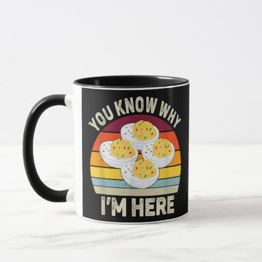 Grappige Thanksgiving Duivelse Eitjes Je weet waar Mok (Links)