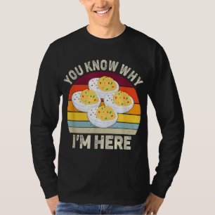 Grappige Thanksgiving Duivelse Eitjes Je weet waar T-shirt