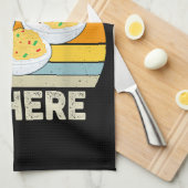 Grappige Thanksgiving Duivelse Eitjes Je weet waar Theedoek (Quarter Fold)