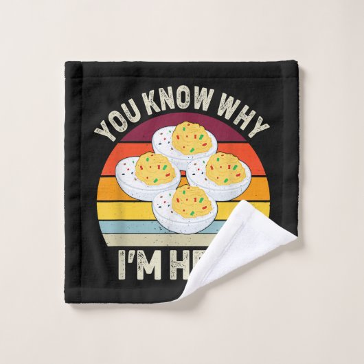 Grappige Thanksgiving Duivelse Eitjes Je weet waar Washandje (Wasdoekje)