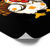 Grappige Thanksgiving F-caw-f kip Kalkoen Kostuum Poster (Hoek)