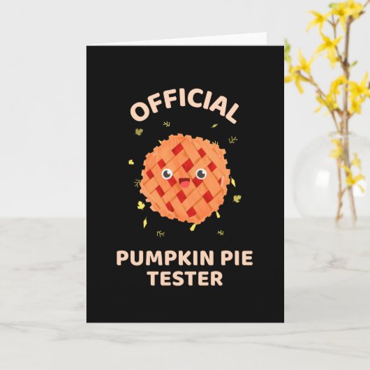 Grappige Thanksgiving Familie Bijpassende Thanksgi Kaart (Gele Bloem)