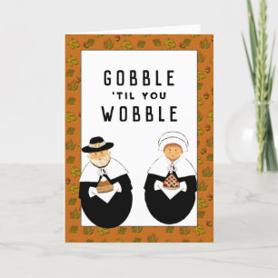 grappige Thanksgiving Feestdagen Kaart
