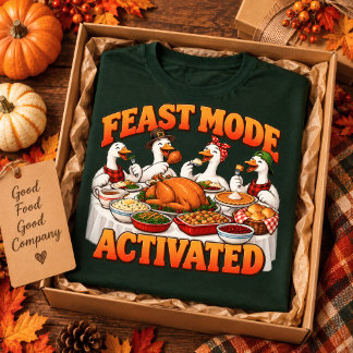 Grappige Thanksgiving-feestmodus Turkije diner T-shirt