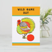 Grappige Thanksgiving-feestuitnodigingen Kaart (Staand voorkant)