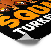 Grappige Thanksgiving Friendsgiving Squad Turkije Poster (Hoek)