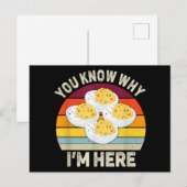 Grappige Thanksgiving Gevulde Eieren Je Weet Waaro Feestdagenkaart (Voorkant / Achterkant)