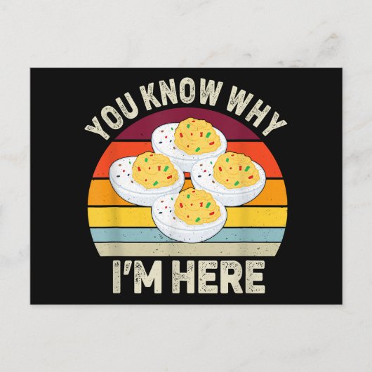 Grappige Thanksgiving Gevulde Eieren Je Weet Waaro Feestdagenkaart (Voorkant)