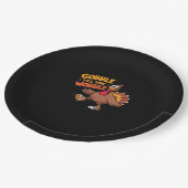 Grappige Thanksgiving - Gobble Till You Wobble Cla Papieren Bordje (Gekanteld)