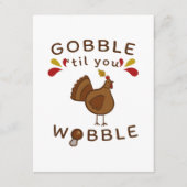 GRAPPIGE THANKSGIVING - GOBBLE TOTDAT JE WOBBELT V INFORMATIEKAARTJE (Voorkant)