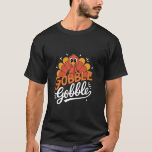 Grappige Thanksgiving Gobble Turkije Lover Pilg T-shirt