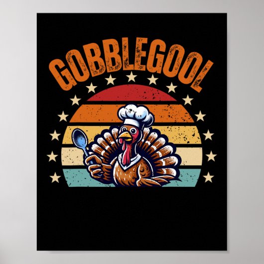Grappige Thanksgiving Gobblegool Kalkoen Design Un Poster (Voorkant)