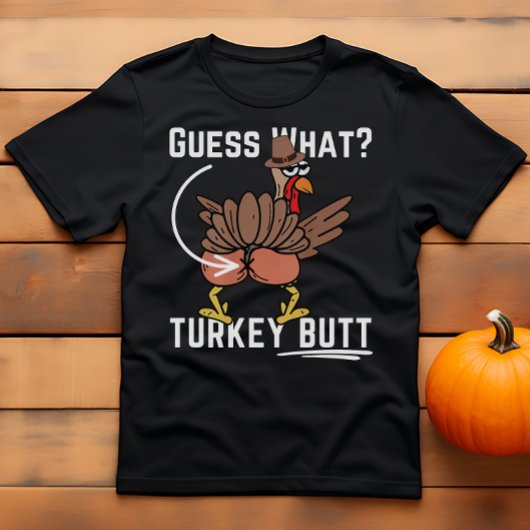 Grappige Thanksgiving grap raden wat Turkije kont T-shirt