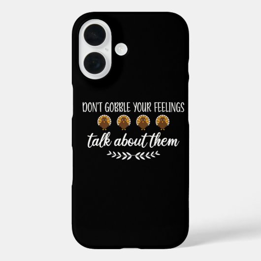 Grappige Thanksgiving Grappen: Slik Je Gevoelens N Case-Mate iPhone Case (Achterkant)