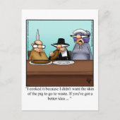 Grappige Thanksgiving Humor Briefkaart "Spectickle (Voorkant)