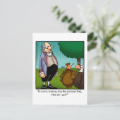 Grappige Thanksgiving Humor Briefkaart "Spectickle (Staand voorkant)