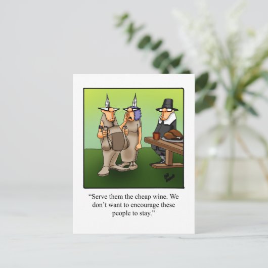 Grappige Thanksgiving Humor Briefkaarten (Staand voorkant)