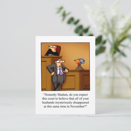 Grappige Thanksgiving Humor Briefkaarten (Staand voorkant)