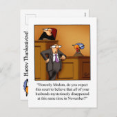 Grappige Thanksgiving Humor Briefkaarten (Voorkant / Achterkant)