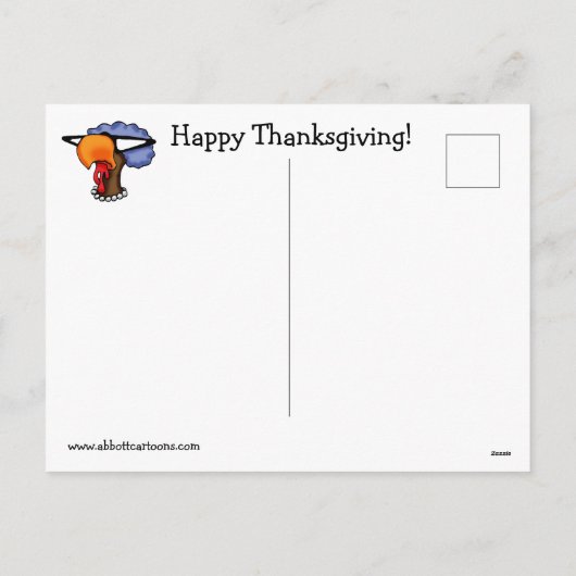 Grappige Thanksgiving Humor Briefkaarten (Achterkant)