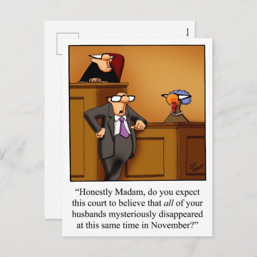 Grappige Thanksgiving Humor Briefkaarten (Voorkant / Achterkant)