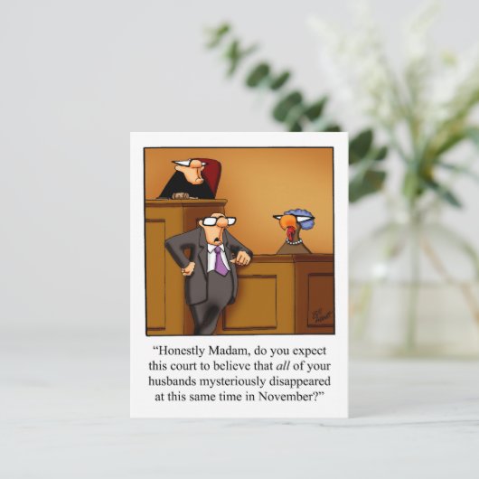 Grappige Thanksgiving Humor Briefkaarten (Staand voorkant)