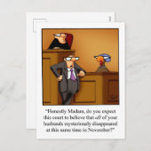 Grappige Thanksgiving Humor Briefkaarten (Voorkant / Achterkant)