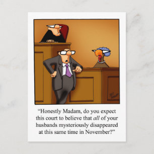 Grappige Thanksgiving Humor Briefkaarten