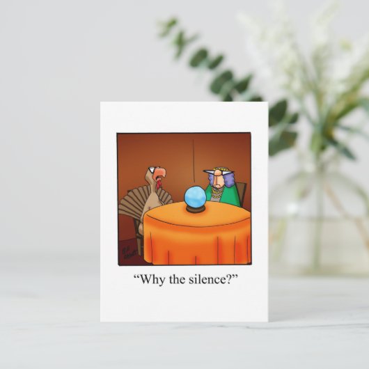 Grappige Thanksgiving Humor Briefkaarten (Staand voorkant)