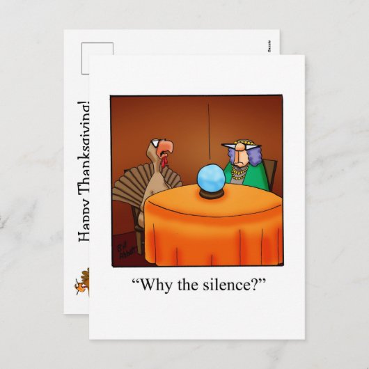 Grappige Thanksgiving Humor Briefkaarten (Voorkant / Achterkant)