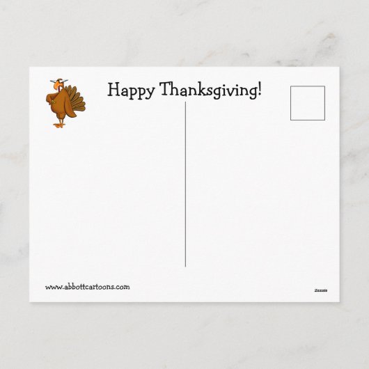 Grappige Thanksgiving Humor Briefkaarten (Achterkant)