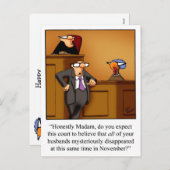 Grappige Thanksgiving Humor Briefkaarten (Voorkant / Achterkant)