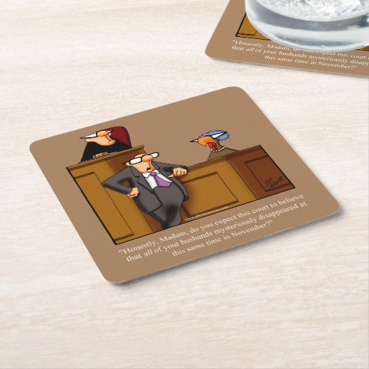 grappige Thanksgiving Humor Kartonnen Onderzetters (Schuin)