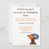 Grappige Thanksgiving Humor uitnodigingen (Achterkant)