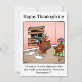 Grappige Thanksgiving Humor uitnodigingen (Voorkant)
