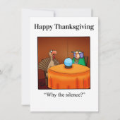 Grappige Thanksgiving Humor uitnodigingen (Voorkant)