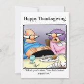 Grappige Thanksgiving Humor uitnodigingen (Voorkant)