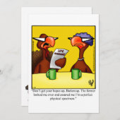 Grappige Thanksgiving Humor Vakantie Kaart (Voorkant / Achterkant)