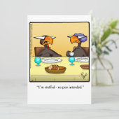 Grappige Thanksgiving Humor Vakantie Kaart (Staand voorkant)