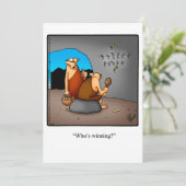 Grappige Thanksgiving Humor Vakantie Kaart (Staand voorkant)