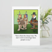 Grappige Thanksgiving Humor Vakantie Kaart (Staand voorkant)