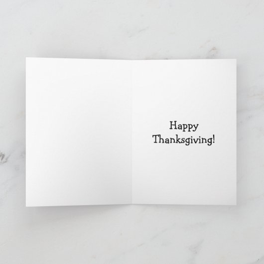 Grappige Thanksgiving Humor Vakantie Kaart (Binnen)