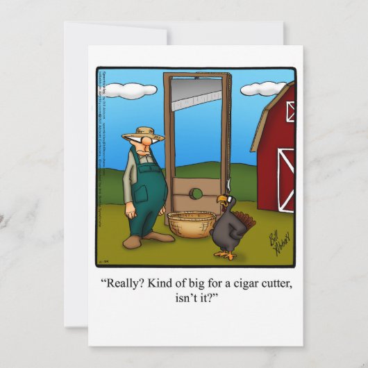 Grappige Thanksgiving Humor Vakantie Kaart (Voorkant)