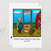 Grappige Thanksgiving Humor Vakantie Kaart (Voorkant / Achterkant)