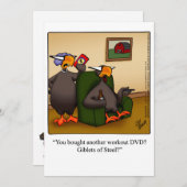 Grappige Thanksgiving Humor Vakantie Kaart (Voorkant / Achterkant)